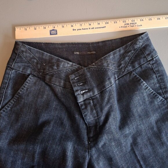 Vintage Maurices Denim Wide Leg Boot Cut Jeans Womens Size 11/12 R - Picture 6 of 9